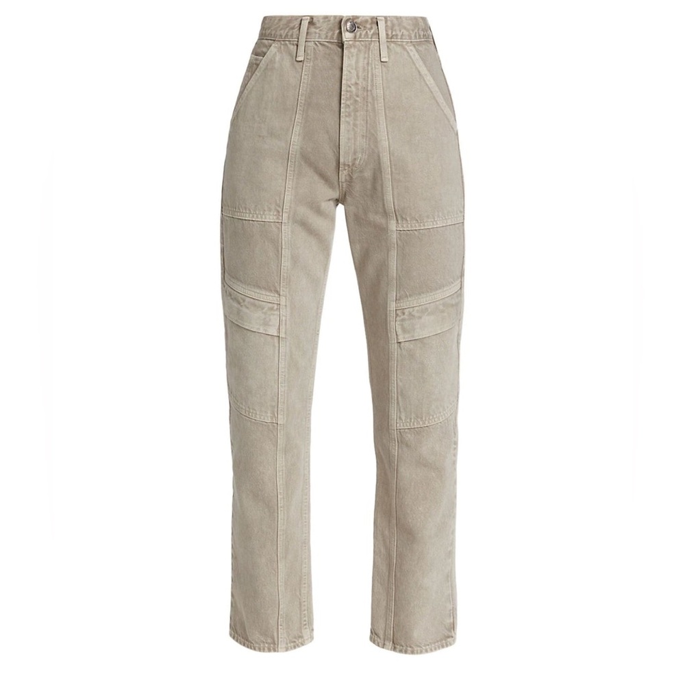 Agolde Cooper High-Rise Rigid Straight Cargo Jeans